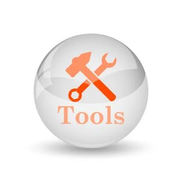 Tools icon. Internet button on white background.. Stock Illustration