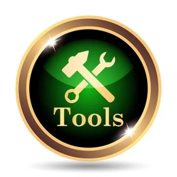 Tools icon. Internet button on white background.. Stock Illustration