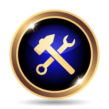 Tools  icon. Internet button on white background.. Stock Illustration