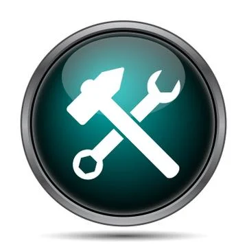 Tools  icon. Internet button on white background.. Stock Illustration