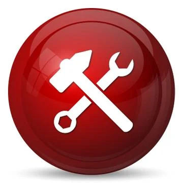 Tools  icon. Internet button on white background.. Stock Illustration
