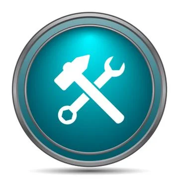 Tools  icon. Internet button on white background.. Stock Illustration