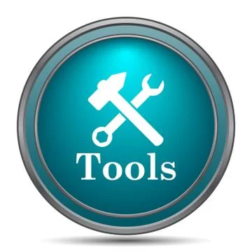Tools icon. Internet button on white background.. Stock Illustration
