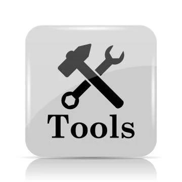 Tools icon. Internet button on white background.. Stock Illustration