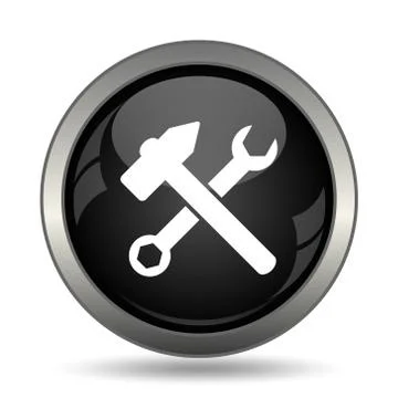 Tools  icon. Internet button on white background. . Stock Illustration