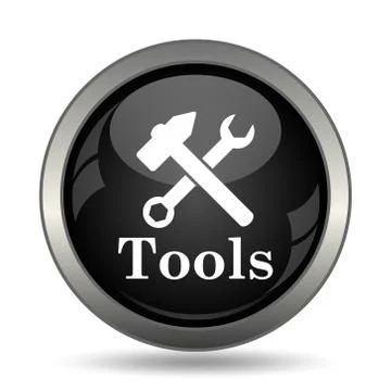 Tools icon. Internet button on white background. . Stock Illustration