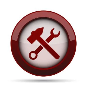 Tools  icon. Internet button on white background. . Stock Illustration