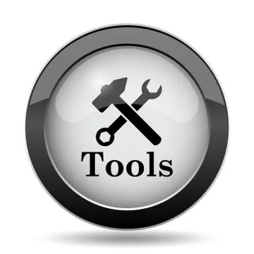 Tools icon. Internet button on white background.. Stock Illustration