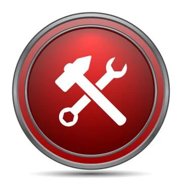 Tools  icon. Internet button on white background.. Stock Illustration