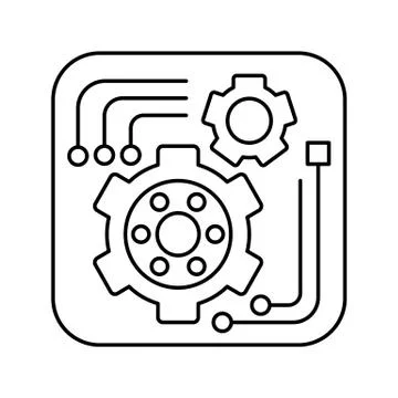 Tools icon in outline style for web or app design, infographics and creative Stock Illustration