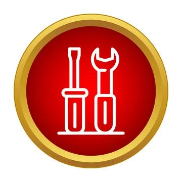 Tools icon representing repair, maintenance and technical support 스톡 일러스트