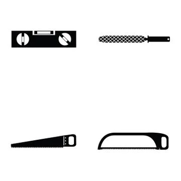 Tools icon set Stock Illustration
