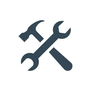 Tools Icon in trendy flat style isolated Stock Illustration