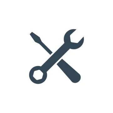 Tools Icon in trendy flat style isolated Stock Illustration