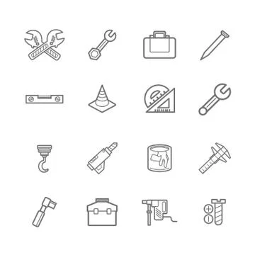 Tools icons eps.10 Stock Illustration