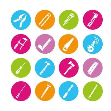 Tools icons Stock Illustration