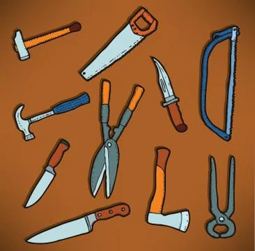 Tools icons Stock Illustration