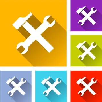 Tools icons Stock Illustration