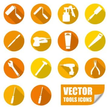 Tools icons Stock Illustration