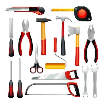 Tools Icons Set Stock Illustration