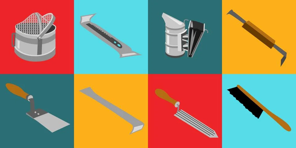 Tools infocraphics Stock Illustration