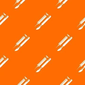 Tools injection pattern vector orange Illustrazione stock