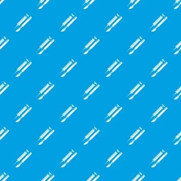 Tools injection pattern vector seamless blue 스톡 일러스트