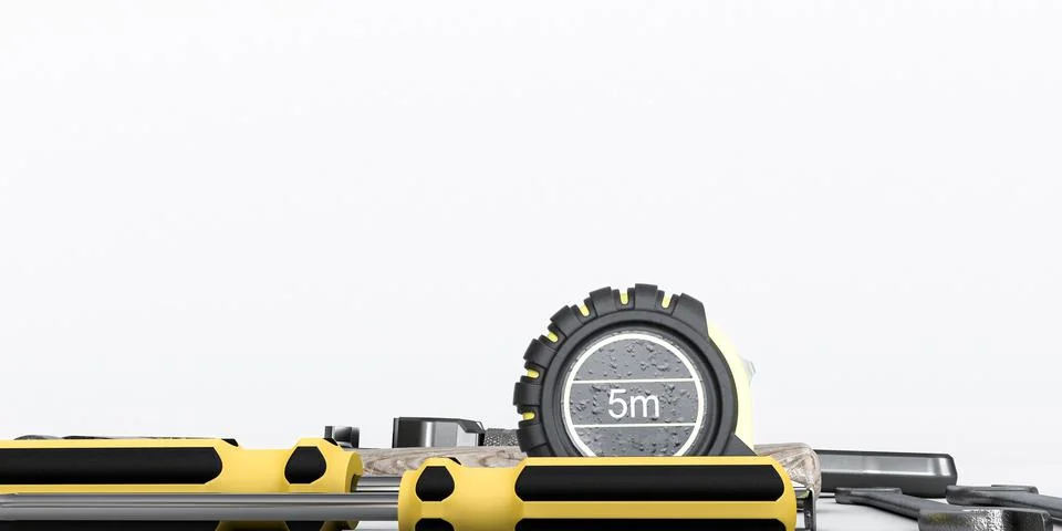 Tools isolated on white background Stock Illustration