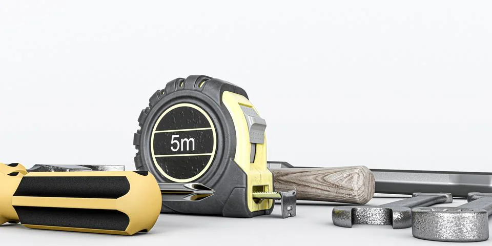 Tools isolated on white background 库存插图