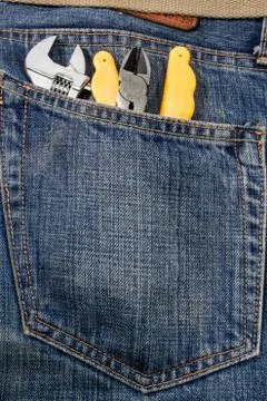 Tools jeans Stock Photos
