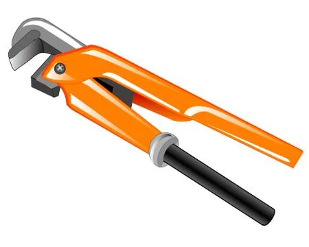 Tools key on white Stock Illustration
