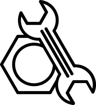 Tools Line Icon Design Stock Illustration