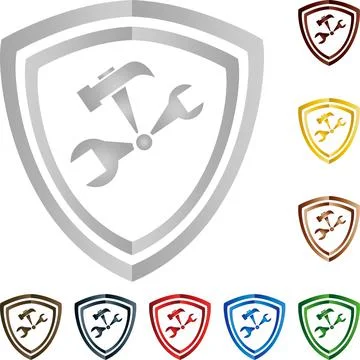 Tools, locksmith, mechanic, logo Stock Illustration