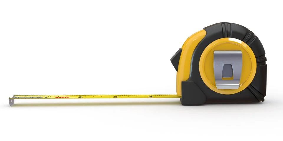 Tools. measure tape on white background. 3d イラスト素材