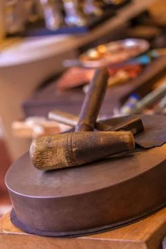 Tools for Metal Embossing Stock Photos