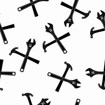 Tools Pattern. Stock Illustration