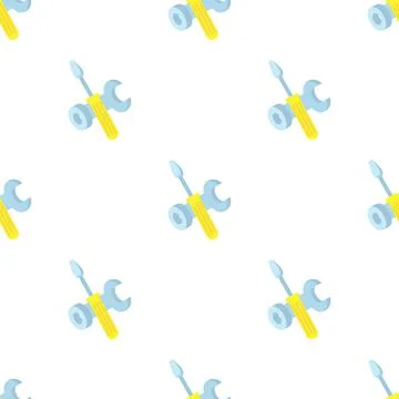 Tools pattern seamless vector Stock Illustration