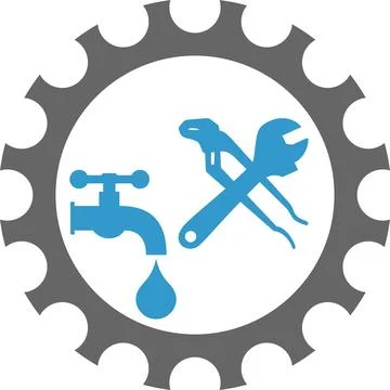 Tools, Plumber, Installer, Icon, Logo Illustrazione stock