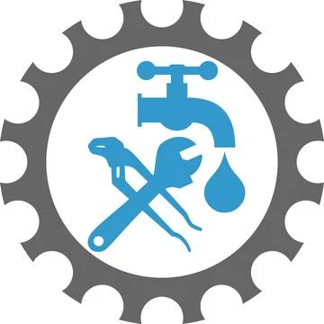 Tools, Plumber, Installer, Icon, Logo Illustrazione stock