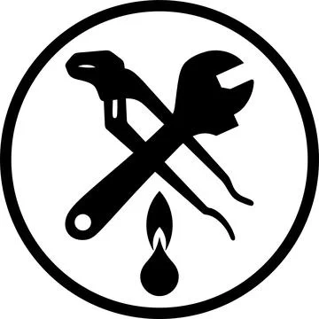Tools, plumber, installer, logo, icon Stock Illustration