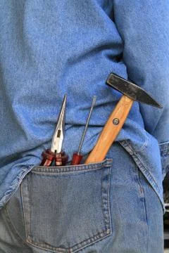 Tools in the pocket Stock Photos