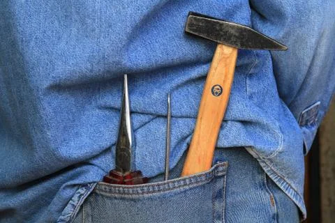 Tools in the pocket Stock Photos