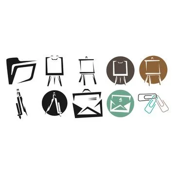 Tools for productive everyday workplace イラスト素材