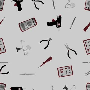 Tools for repair of electronics 스톡 일러스트