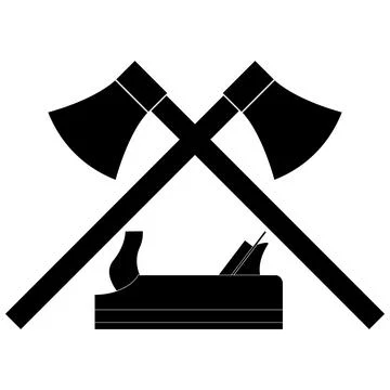 Tools, Roofer, Carpenter, Handyman, Logo Stock Illustration