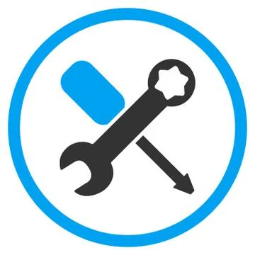 Tools Rounded Icon Stock Illustration