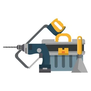 Tools set collection workshop icons cartoon Stock Illustration