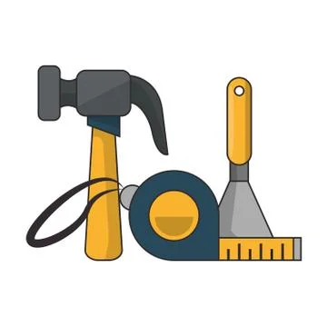 Tools set collection workshop icons cartoon Stock Illustration