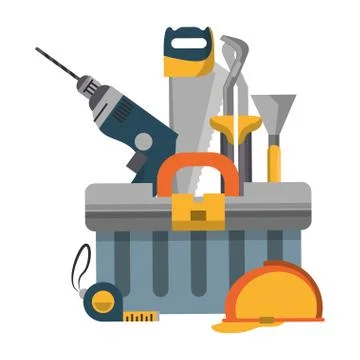 Tools set collection workshop icons cartoon Stock Illustration