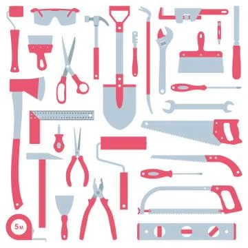 Tools set Stock Illustration